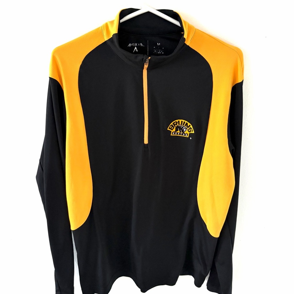 Antigua NHL Boston Bruins 1/4 Zip Pullover, Size: Medium